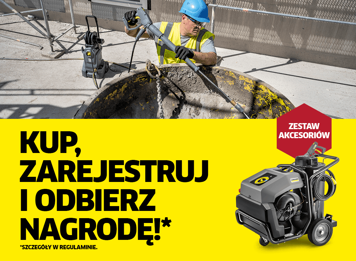 Moc ciśnieniowego czyszczenia! Kup, zarejestruj i odbierz nagrodę!